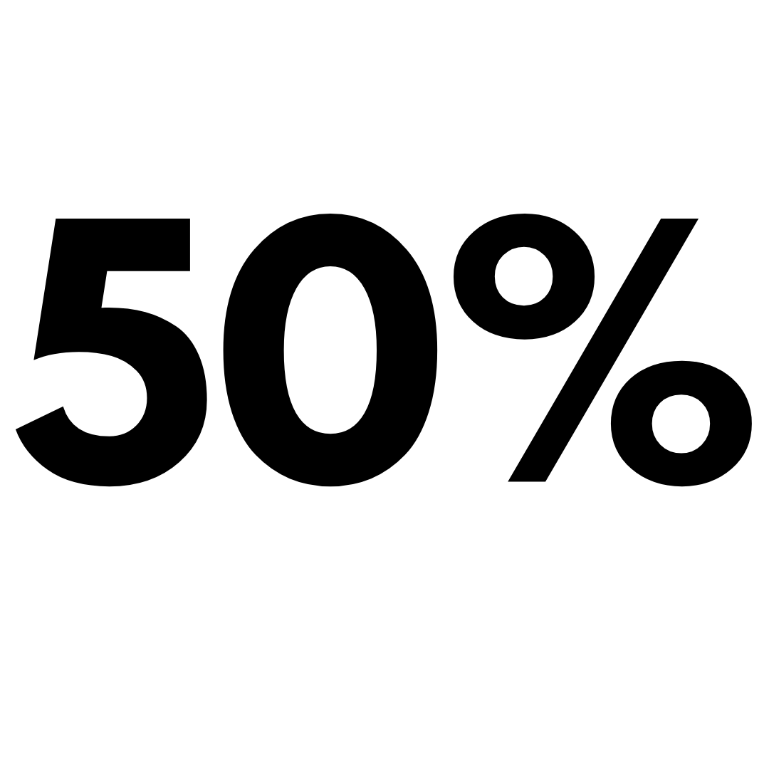50% discount on your next order (no min. or max. order value required)